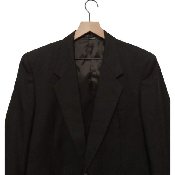 EASTWICK Vintage Charcoal Gray Single Breasted Wool Blend Blazer Sz 43S - Picture 2 of 10